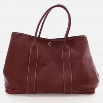 Hermes Garden Party 36 Rouge H Negonda Bag 