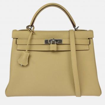 Pre Owned Hermes Kelly 32 Retourne Pechemin Togo 2way Handbag