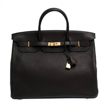 Pre Owned Hermes Cafe Togo Leather Gold Hardware Birkin 40 Bag
