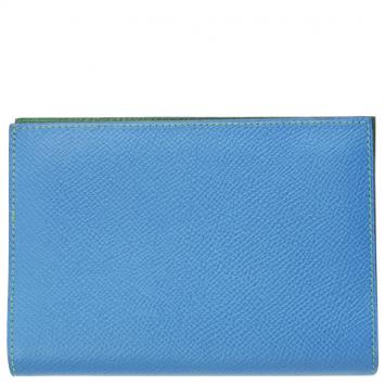 Pre Owned Hermes Two Tone Leather Globetrotter Agenda