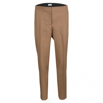 Pre Owned Issa Brown Wool Tailored Pants M