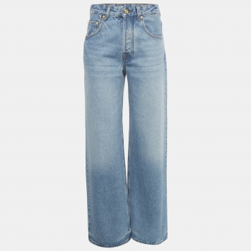 Jacquemus Blue Denim The Wide de-Nîmes JeansS Waist 25"