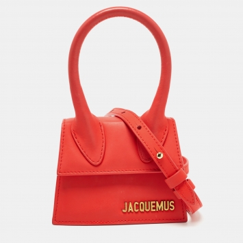 مملوكة مسبقًا Jacquemus Red Leather Le Chiquito Mini Bag