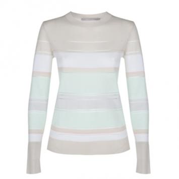 Pre Owned Jason Wu Striped Merino Wool Sweater S