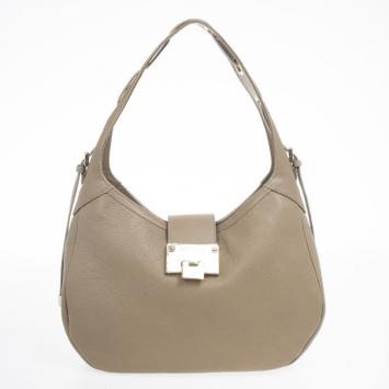Pre Owned Jimmy Choo Beige Flap Bag