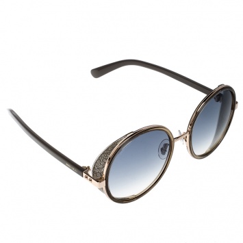 Pre Owned Jimmy Choo Gold/Blue Gradient Andie S9RU3 Round Sunglasses 
