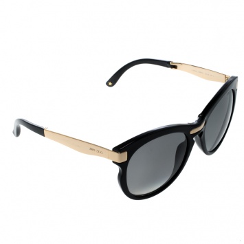 Pre Owned Jimmy Choo Black/Black Gradient Lana Foldable Cat Eye Sunglasses