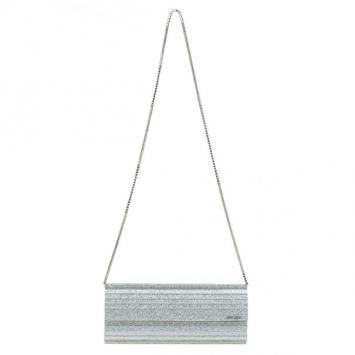 Pre Owned Jimmy Choo Silver Acrylic Sweetie Clutch