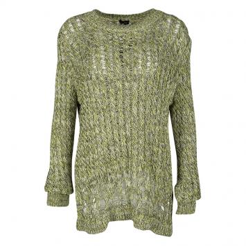 Pre Owned Joseph Mulitcolor Fatigue Deconstructed Chunky Cable Knit Pullover M