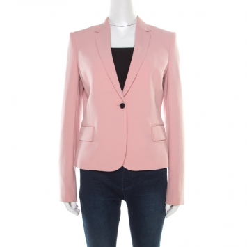 Pre Owned Joseph Blush Pink Stretch Crepe Jazz Blazer M