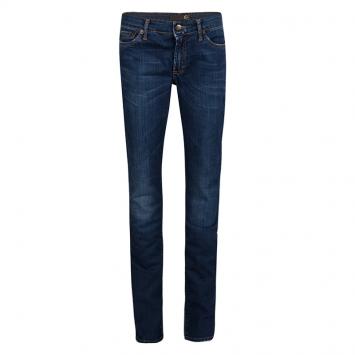 Pre Owned Just Cavalli Indigo Dark Wash Denim Embellished Pocket Detail Straight Fit Jeans M