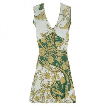 Pre Owned Just Cavalli Abstract Print Dress M