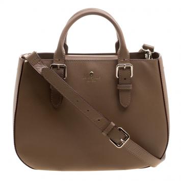 Pre Owned Kate Spade Brown Leather Shoulder Bag