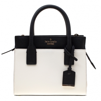Pre Owned Kate Spade Tri-color Leather Mini Candace Top Handle Bag