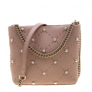 Pre Owned Kate Spade Pink Blush Leather Hayes Street Pearl Ellery Crossbody Bag
