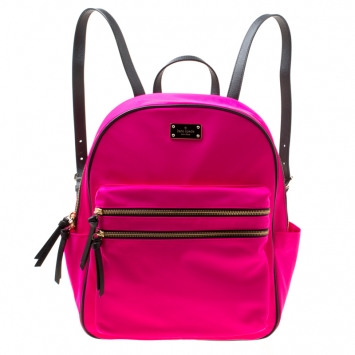 Pre Owned Kate Spade Pink Nylon Bradley Backpack