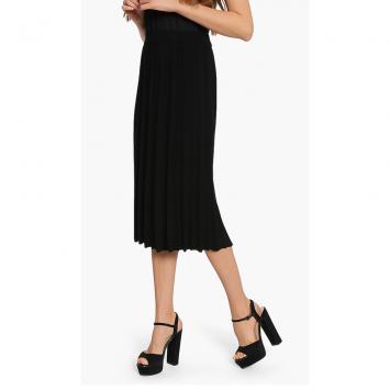 Pre Owned Kenzo Black Viscose Blend Skirt S