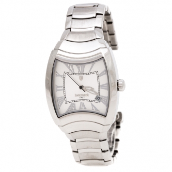 Pre Owned Lancaster Silver Stainless Steel Universo Tempo REF.0324 Women's Watch 33.70 mm