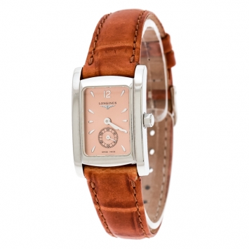 Pre Owned Longines Bronze Stainless Steel Dolce Vita L4.155.4 Women's Wristwatch 20 mm