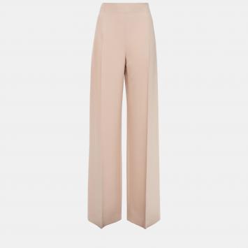 Pre Owned Loro Piana Silk Wide Leg Pants 40