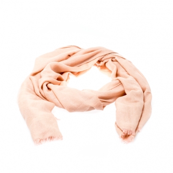Pre Owned Loro Piana Pale Pink Cashmere Scarf