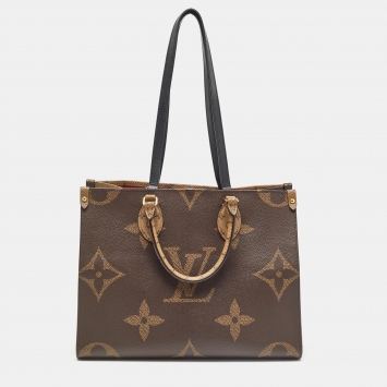 Pre Owned Louis Vuitton Reverse Monogram Giant Canvas Onthego MM Bag