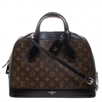 Pre Owned Louis Vuitton Black Monogram Canvas Dora MM Bag