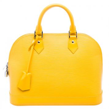 Pre Owned Louis Vuitton Citron Epi Leather Alma PM Bag