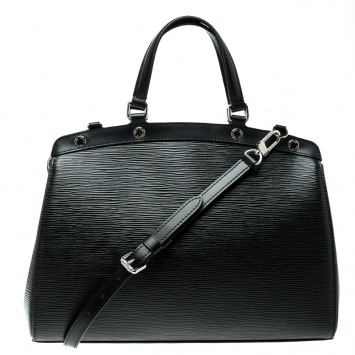 Pre Owned Louis Vuitton Black Electric Epi Leather Brea MM Bag