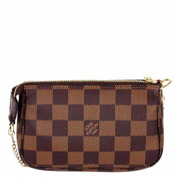 Pre Owned Louis Vuitton Damier Ebene Canvas Mini Pochette Accessoires Bag