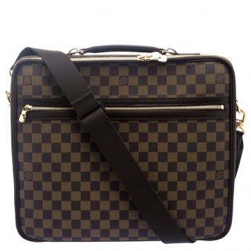 Pre Owned Louis Vuitton Damier Ebene Canvas Sabana Laptop Bag