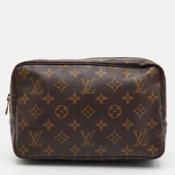 Pre Owned Louis Vuitton Trousse Toilette Monogram Canvas Vintage Cosmetic Pouch