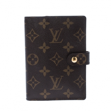Pre Owned Louis Vuitton Monogram Canvas Small Ring Agenda Cover