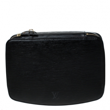 Pre Owned Louis Vuitton Black Epi Leather Monte-Carlo Jewelry Box