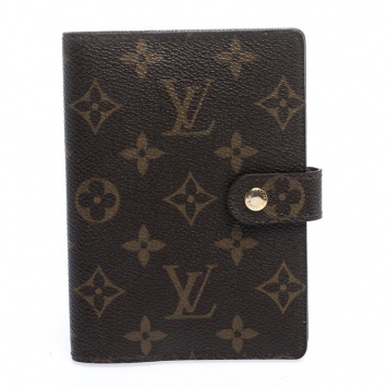 Pre Owned Louis Vuitton Monogram Canvas Small Ring Agenda Cover