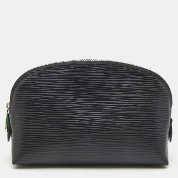 Pre Owned Louis Vuitton Black Epi Leather Cosmetic Pouch 