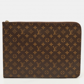 Pre Owned Louis Vuitton Monogram Poche Documents Portfolio Case
