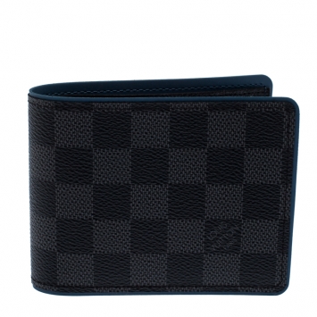 Pre Owned Louis Vuitton Damier Graphite Canvas Multiple Wallet 