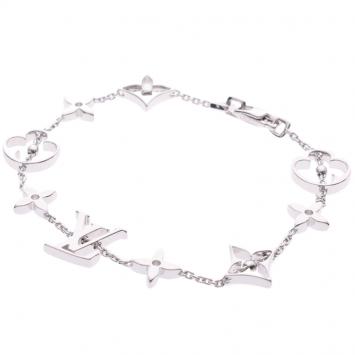 Pre Owned Louis Vuitton Idylle Blossom 18K White Gold Bracelet