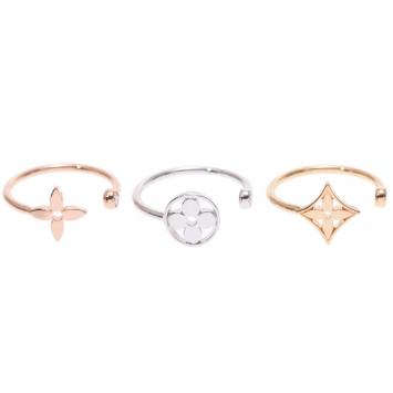 Pre Owned Louis Vuitton Monogram Ideal Ring 3 Tones Rings Size 47