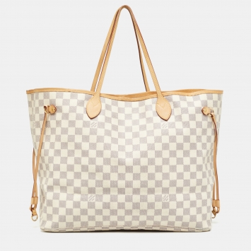 Pre Owned Louis Vuitton Damier Azur Canvas Neverfull GM Bag