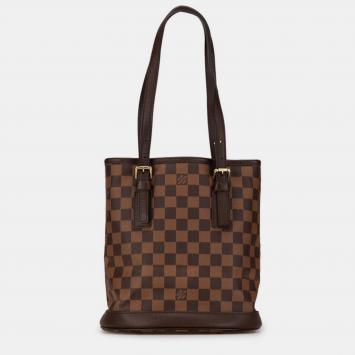 Pre Owned Louis Vuitton Brown Canvas Marais Bag