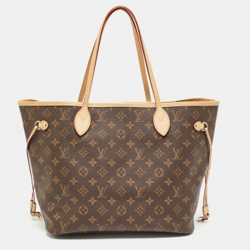 Pre Owned Louis Vuitton Monogram Canvas Neverfull MM Bag