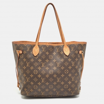 Pre Owned Louis Vuitton Monogram Canvas Neverfull MM Bag
