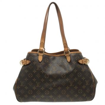 Pre Owned Louis Vuitton Monogram Leather Batignolles Horizontal Bag