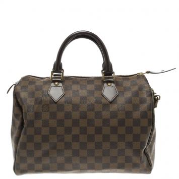 Pre Owned Louis Vuitton Damier Ebene Canvas Speedy 30
