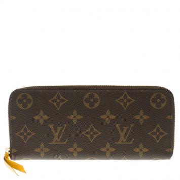 Pre Owned Louis Vuitton Monogram Canvas Clemence Wallet