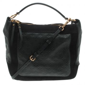 Pre Owned Louis Vuitton Orage Monogram Empreinte Leather Audacieuse MM Bag