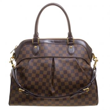 Pre Owned Louis Vuitton Damier Ebene Canvas Trevi GM Bag
