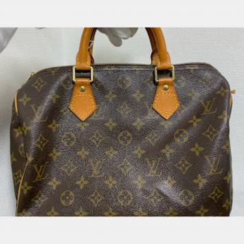 Pre Owned Louis Vuitton Brown Monogram Speedy 3O Bag